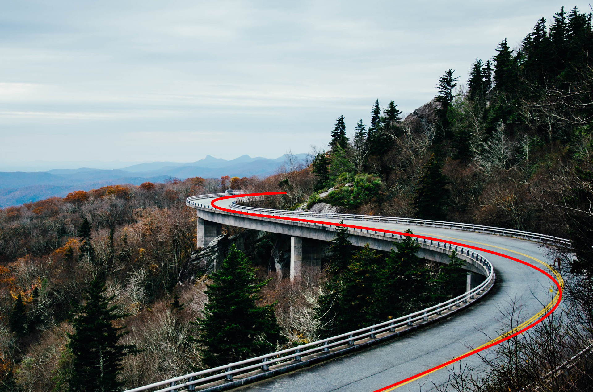 アルファベット構図（道路）